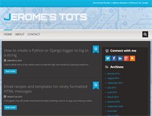 Tablet Screenshot of blog.jeromeparadis.com